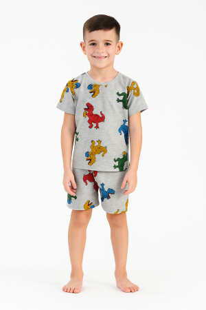 Πιτζάμα Παιδική Για Αγόρι 05-6230 Γκρι e-sofi.gr