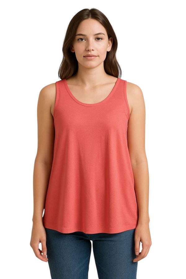 amaniki-mployza-gynaikeia-sjd93507-korali-e-sofi.gr Αμάνικη Μπλούζα Γυναικεία SJD93507 Κοραλί e-sofi.gr