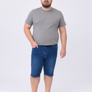 Plus Size Jean Βερμούδα Ανδρική HT9791 Μπλε e-sofi.gr