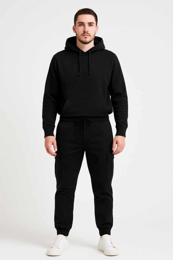 Cargo Παντελόνι Ανδρικό MD 04-046 Μαύρο e-sofi.gr