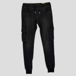 Cargo Jean Παντελόνι Ανδρικό HB-1067 Μαύρο e-sofi.gr