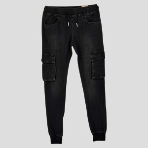 Cargo Jean Παντελόνι Ανδρικό HB-1067 Μαύρο e-sofi.gr