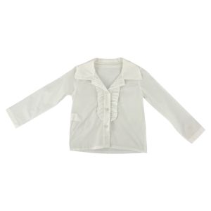Πουκάμισο Παιδικό Για Κορίτσι D1268 Λευκό e-sofi.gr