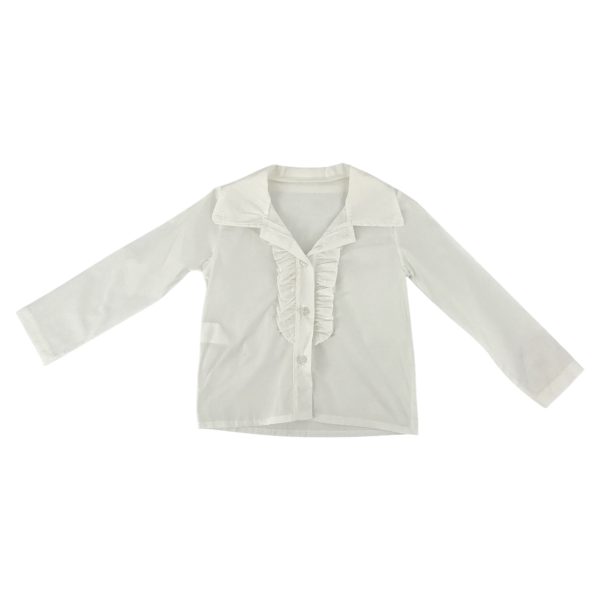 Πουκάμισο Παιδικό Για Κορίτσι D1268 Λευκό e-sofi.gr