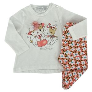 Σετ Bebe Για Κορίτσι DF-9084 Λευκό e-sofi.gr