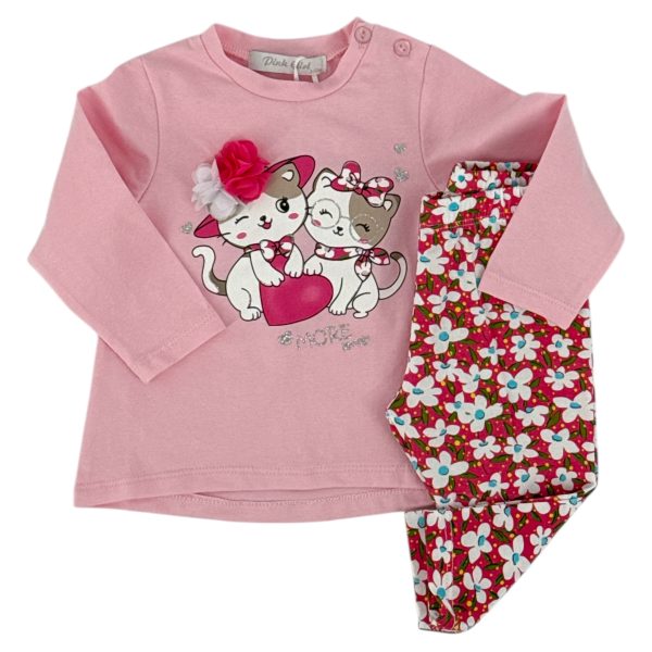 Σετ Bebe Για Κορίτσι DF-9084 Ροζ e-sofi.gr