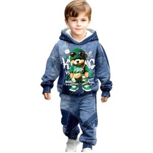 Σετ Φόρμα Παιδική Για Αγόρι P8181 Μπλε e-sofi.gr