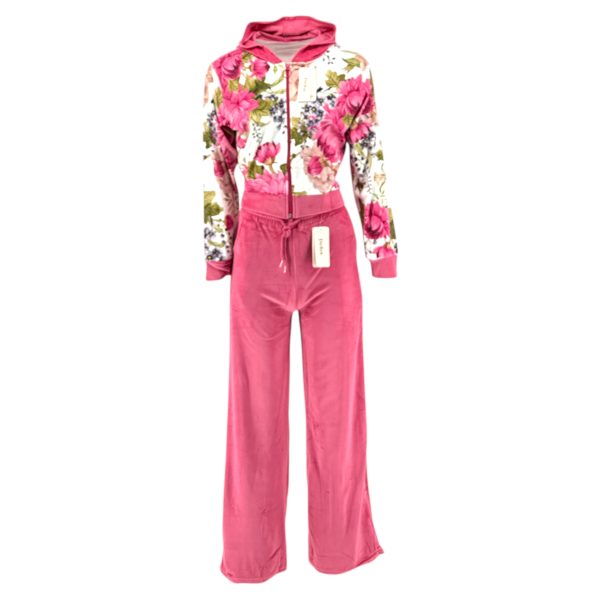 Σετ Φόρμα Βελουτέ Γυναικεία 8243 Φούξια e-sofi.gr