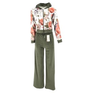 Σετ Φόρμα Βελουτέ Γυναικεία 8243 Χακί e-sofi.gr