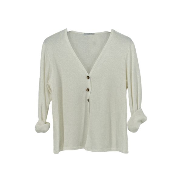 Ζακέτα Πλεκτή Γυναικεία 25219 Λευκό e-sofi.gr