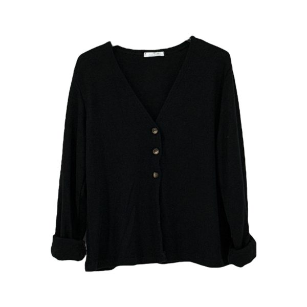 Ζακέτα Πλεκτή Γυναικεία 25219 Μαύρο e-sofi.gr