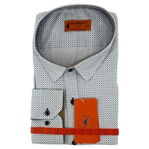 Plus Size Al Franco Πουκάμισο Ανδρικό PSALF9 Λευκό e-sofi.gr