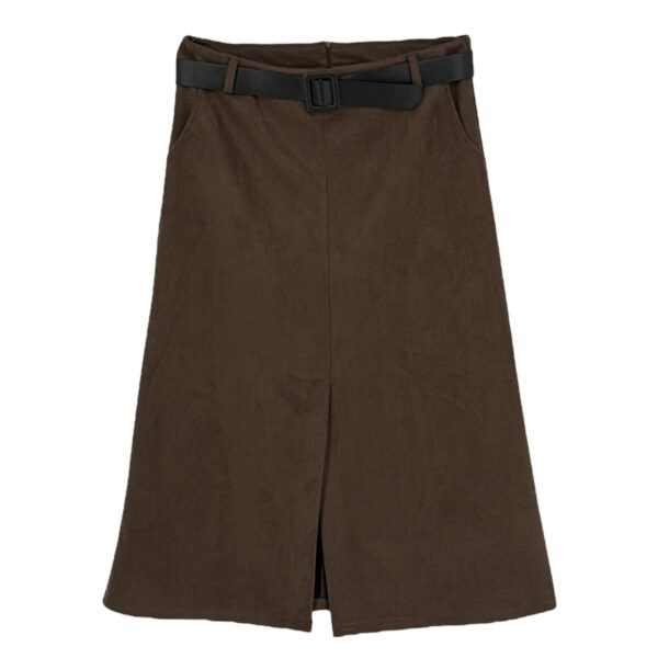 Φούστα Γυναικεία 3048 Καφέ e-sofi.gr