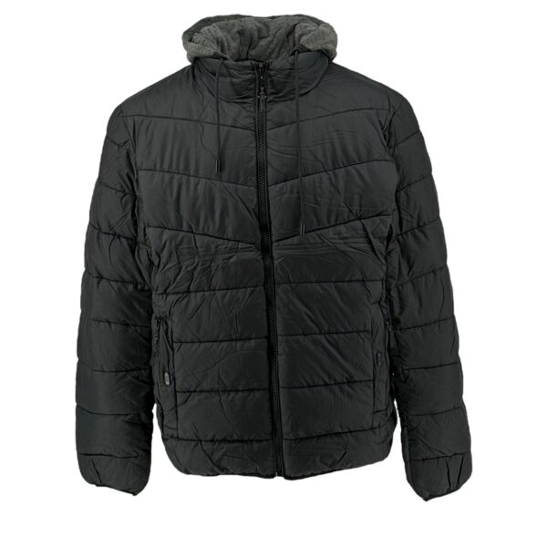 Plus Size Μπουφάν Ανδρικό GA-7067 Μαύρο e-sofi.gr