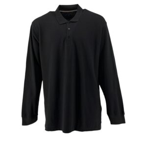 Plus Size Polo Ανδρική OD-0500 Μαύρο e-sofi.gr