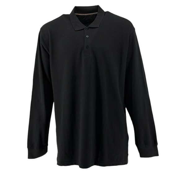 Plus Size Polo Ανδρική OD-0500 Μαύρο e-sofi.gr