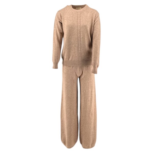 set-plekto-gynaikeio-c280-mpez-e-sofi.gr Σετ Πλεκτό Γυναικείο C280 Μπεζ e-sofi.gr